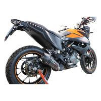 Exhaust compatible with Ktm 250 Adventure Sw 2020-2024, GP Evo4 Poppy, Slip-on exhaust including removable db killer and link pipe 