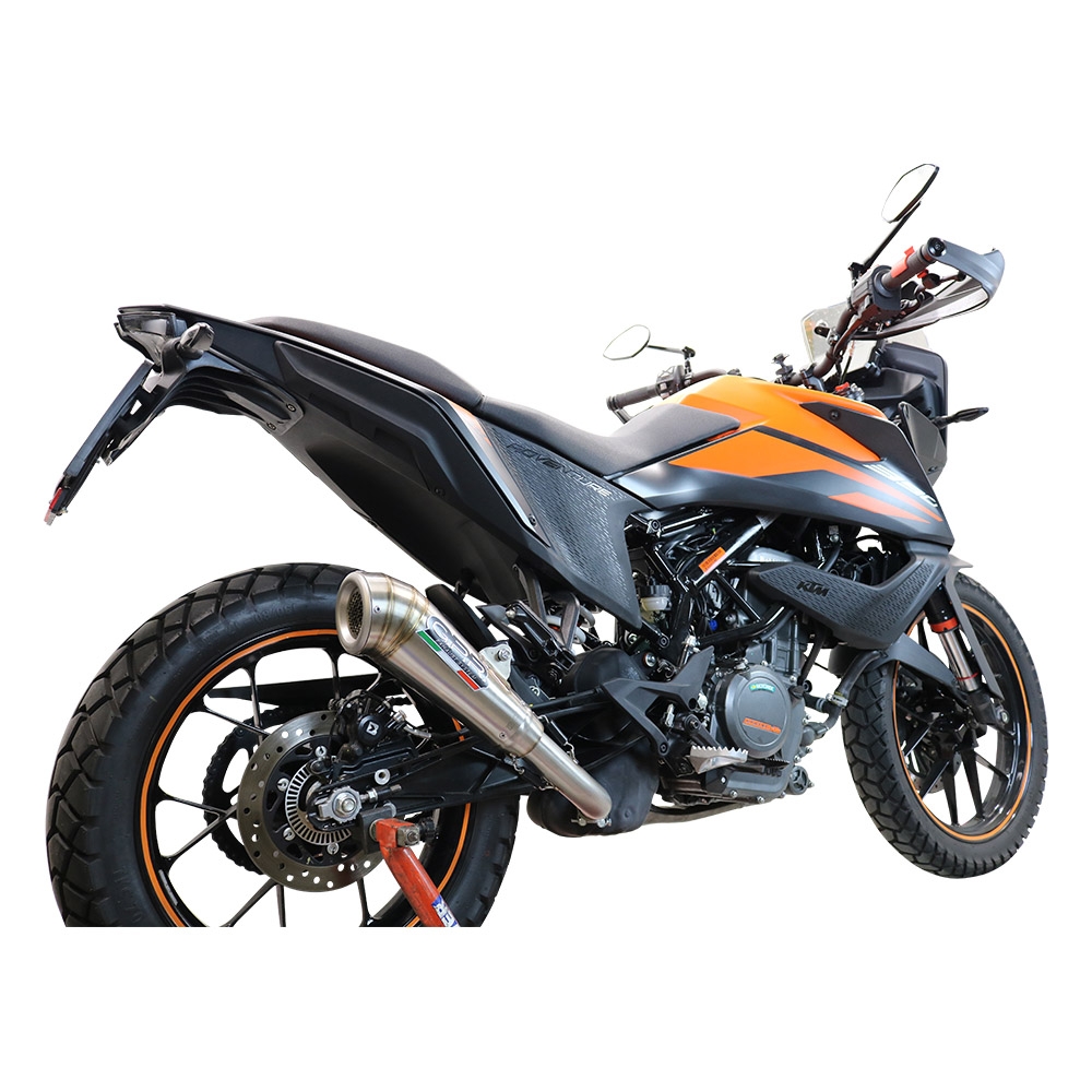 Exhaust compatible with Ktm 250 Adventure Sw 2020-2024, Powercone Evo, Slip-on exhaust including removable db killer and link pipe 