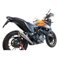 Exhaust compatible with Ktm 250 Adventure Sw 2020-2024, Powercone Evo, Slip-on exhaust including removable db killer and link pipe 