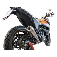 Exhaust compatible with Ktm 250 Adventure Sw 2020-2024, Powercone Evo, Slip-on exhaust including removable db killer and link pipe 