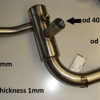 Exhaust compatible with Aprilia Mana 850 Gt 2007-2016, Trioval, Mid-Full system exhaust including removable db killer 