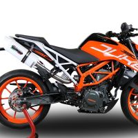 GPR exhaust compatible with  Ktm RC 390 2017-2020, Albus Evo4, Slip-on exhaust including removable db killer, link pipe and catalyst,  EPA-compliant 