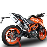 GPR exhaust compatible with  Ktm RC 390 2017-2020, Albus Evo4, Slip-on exhaust including removable db killer, link pipe and catalyst,  EPA-compliant 