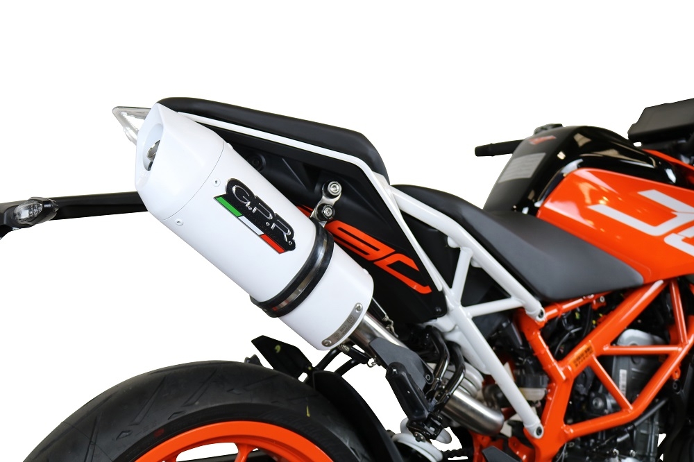 GPR exhaust compatible with  Ktm RC 390 2017-2020, Albus Evo4, Slip-on exhaust including removable db killer, link pipe and catalyst,  EPA-compliant 