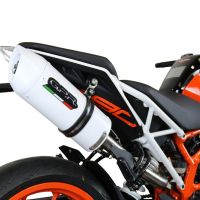 GPR exhaust compatible with  Ktm RC 390 2017-2020, Albus Evo4, Slip-on exhaust including removable db killer, link pipe and catalyst,  EPA-compliant 