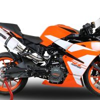 Exhaust compatible with Ktm RC 125 2017-2020, Albus Evo4, Slip-on exhaust including link pipe and removable db killer 