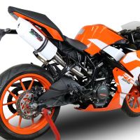 Exhaust compatible with Ktm RC 125 2017-2020, Albus Evo4, Slip-on exhaust including link pipe and removable db killer 