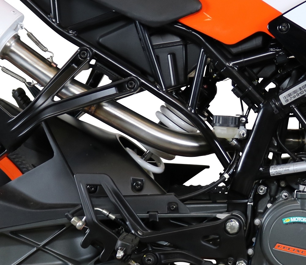 Exhaust compatible with Ktm RC 125 2017-2020, Albus Evo4, Slip-on exhaust including link pipe and removable db killer 