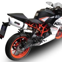 Exhaust compatible with Ktm RC 390 2015-2016, Albus Ceramic, Slip-on exhaust including removable db killer and link pipe 
