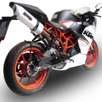 Exhaust compatible with Ktm RC 390 2015-2016, Albus Ceramic, Slip-on exhaust including removable db killer and link pipe 