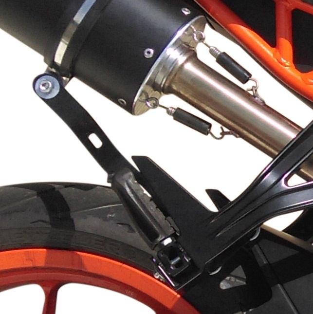 Exhaust compatible with Ktm RC 390 2015-2016, M3 Inox , Slip-on exhaust including removable db killer and link pipe 