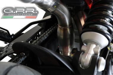 Exhaust compatible with Aprilia Dorsoduro 750 2008-2016, Decatalizzatore, Decat pipe 