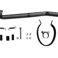 Exhaust compatible with Suzuki Rv 200 Van Van 2016-2017, Ghisa , Slip-on exhaust including removable db killer and link pipe 