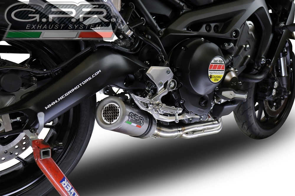 GPR exhaust compatible with  Yamaha FZ-09 2014-2020, M3 Inox , Full system exhaust, including removable db killer 