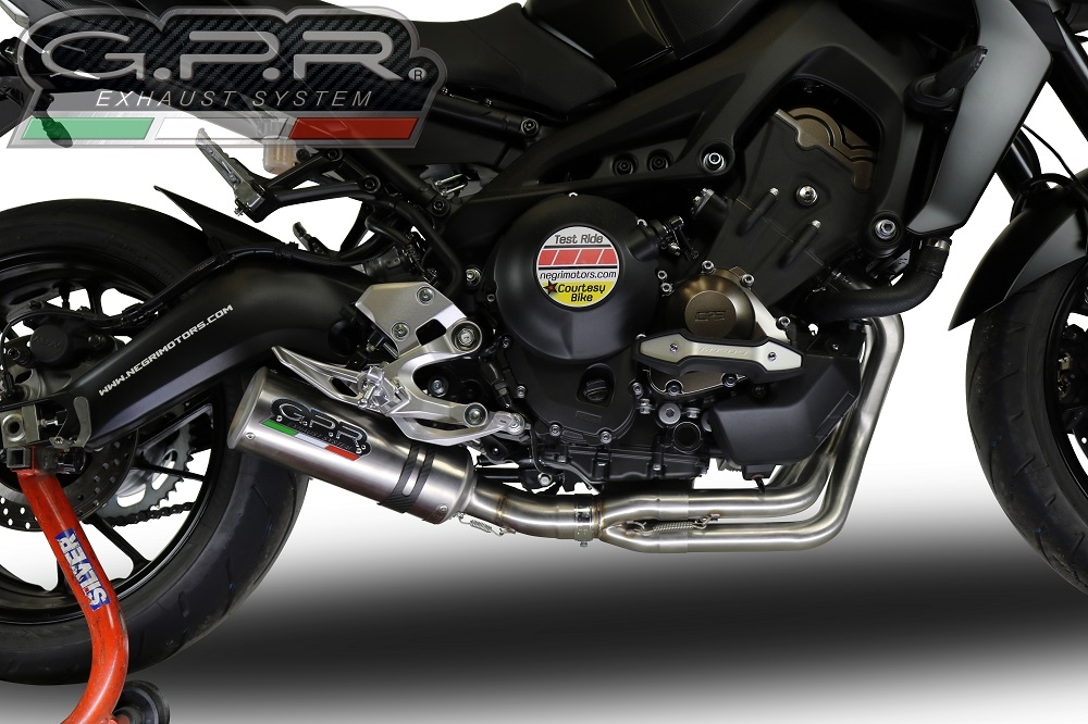 GPR exhaust compatible with  Yamaha FZ-09 2014-2020, M3 Inox , Full system exhaust, including removable db killer 