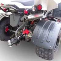 Exhaust compatible with Beeline Bestia 3.3 Supermoto / Offroad 2011-2021, Deeptone Atv, Slip-on exhaust including removable db killer and link pipe 