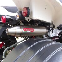 Exhaust compatible with Beeline Bestia 3.3 Supermoto / Offroad 2011-2021, Deeptone Atv, Slip-on exhaust including removable db killer and link pipe 