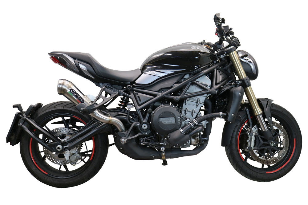 Exhaust compatible with Benelli 752S 2022-2024, Powercone Evo, Slip-on exhaust including removable db killer and link pipe 