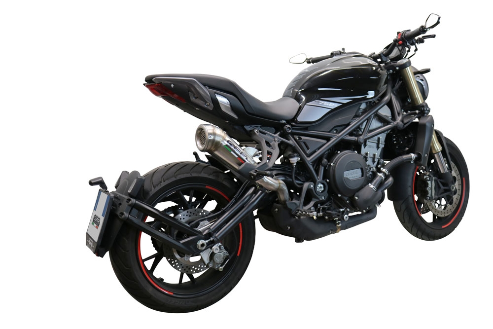 Exhaust compatible with Benelli 752S 2022-2024, Powercone Evo, Slip-on exhaust including removable db killer and link pipe 
