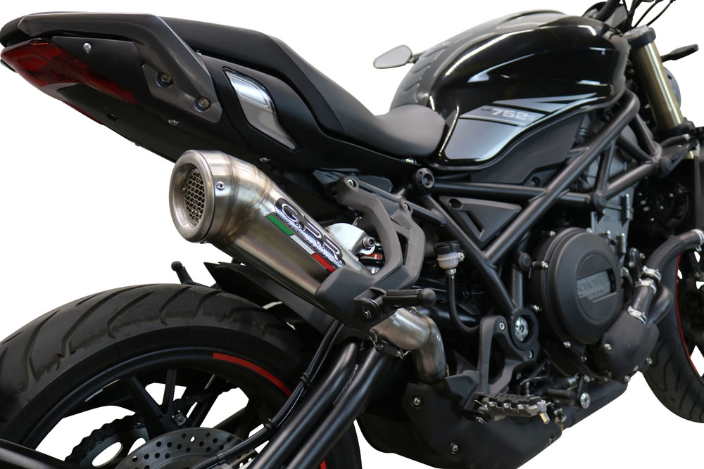 Exhaust compatible with Benelli 752S 2022-2024, Powercone Evo, Slip-on exhaust including removable db killer and link pipe 
