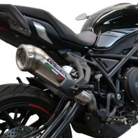 Exhaust compatible with Benelli 752S 2022-2024, Powercone Evo, Slip-on exhaust including removable db killer and link pipe 