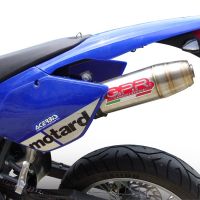 Exhaust compatible with Beta RR 125 Enduro Ac 4t 2005-2009, Deeptone Inox, Slip-on exhaust including removable db killer and link pipe 