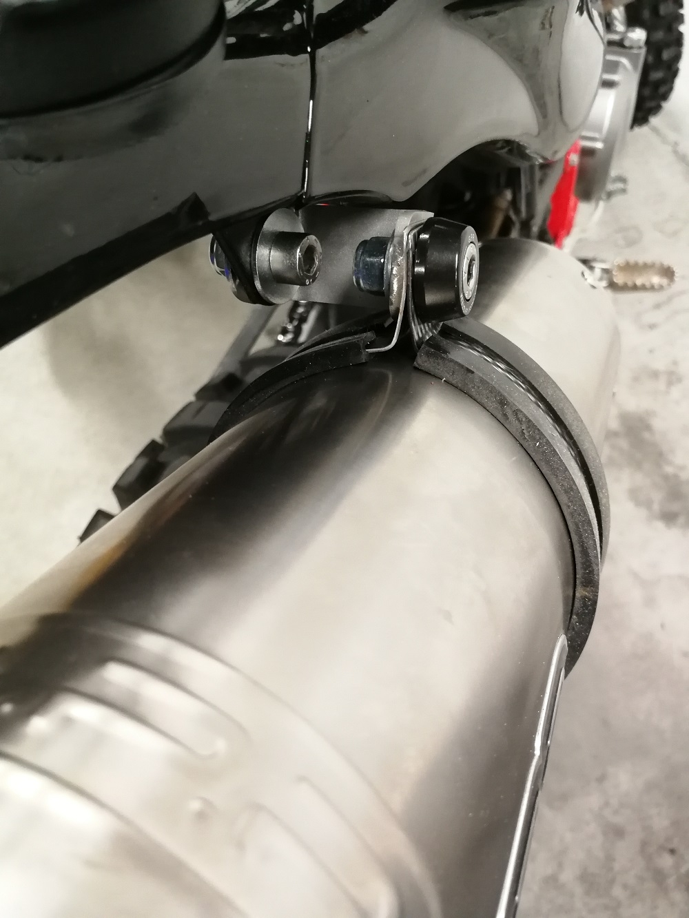 Exhaust compatible with Beta Alp 4.0 2018-2020, Furore Evo4 Nero, Slip-on exhaust including link pipe and removable db killer 