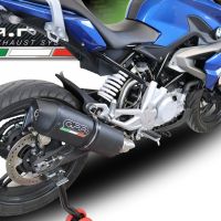 Exhaust compatible with Bmw G310R 2017-2021, Furore Evo4 Nero, Full system exhaust, including removable db killer 