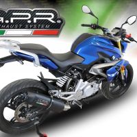 Exhaust compatible with Bmw G310R 2017-2021, Furore Evo4 Nero, Full system exhaust, including removable db killer 
