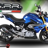 Exhaust compatible with Bmw G310R 2017-2021, Gpe Ann. Poppy, Full system exhaust, including removable db killer 
