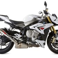 Exhaust compatible with Bmw S1000R 2014-2016, Powercone Evo, Slip-on exhaust including removable db killer and link pipe, EPA-compliant 