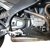 Exhaust compatible with Buell UlySseses Xb 12 X 2008-2011, Powercone Evo, Slip-on exhaust including removable db killer and link pipe, EPA-compliant 