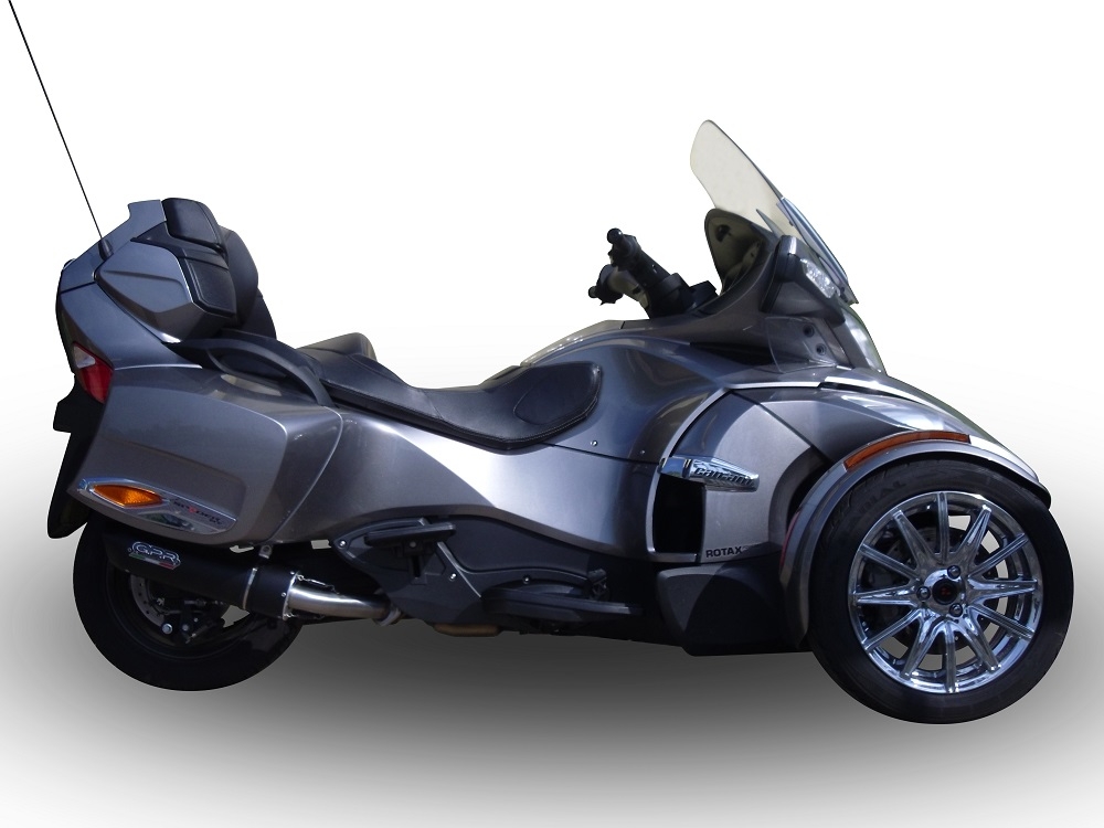 Exhaust compatible with Can Am Spyder 1000 Rs - RSs 2013-2016, Furore Poppy, Slip-on exhaust including removable db killer and link pipe 