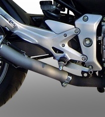 Exhaust compatible with Honda CBF600S 2007-2012, Trioval, Slip-on exhaust including removable db killer and link pipe, not EPA-compliant 