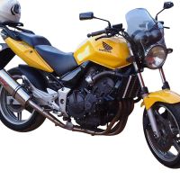 Exhaust compatible with Honda CBF600S 2007-2012, Trioval, Slip-on exhaust including removable db killer and link pipe, not EPA-compliant 
