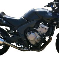 Exhaust compatible with Honda CBF600S 2007-2012, Trioval, Slip-on exhaust including removable db killer and link pipe, not EPA-compliant 