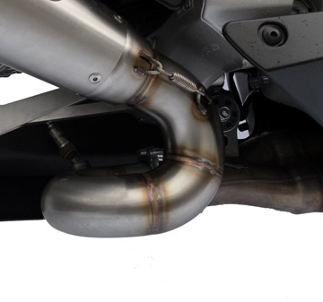 Exhaust compatible with Honda CBR1000RR 2008-2011, M3 Titanium Natural, Slip-on exhaust including removable db killer and link pipe, not EPA-compliant 