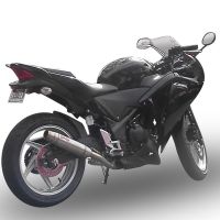 GPR exhaust compatible with  Honda CBR250R 2010-2014, Deeptone Inox, Slip-on exhaust including removable db killer and link pipe, not EPA-compliant 
