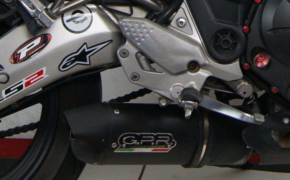 Exhaust compatible with Cf Moto Nk 650 2012-2016, Furore Poppy, Slip-on exhaust including removable db killer and link pipe, not EPA-compliant 