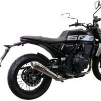Exhaust compatible with Brixton Crossfire 500 X 2020-2021, Powercone Evo, Slip-on exhaust including removable db killer and link pipe, EPA-compliant 