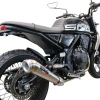 Exhaust compatible with Brixton Crossfire 500 X 2020-2021, Powercone Evo, Slip-on exhaust including removable db killer and link pipe, EPA-compliant 