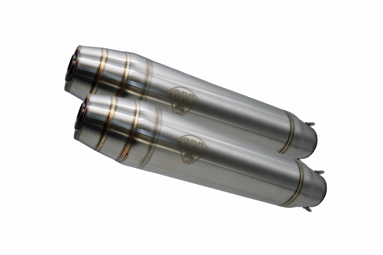 Exhaust compatible with Cafè Racer Cafè Racer 1980-2021, Deeptone Inox Cafè Racer, Universal silencer, without link pipe 