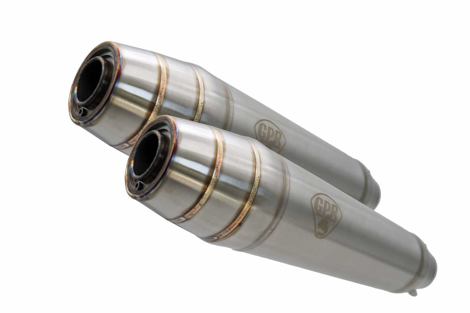 Exhaust compatible with Cafè Racer Cafè Racer 1980-2021, Deeptone Inox Cafè Racer, Universal silencer, without link pipe 