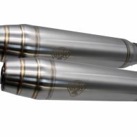 Exhaust compatible with Cafè Racer Cafè Racer 1980-2021, Deeptone Inox Cafè Racer, Universal silencer, without link pipe 