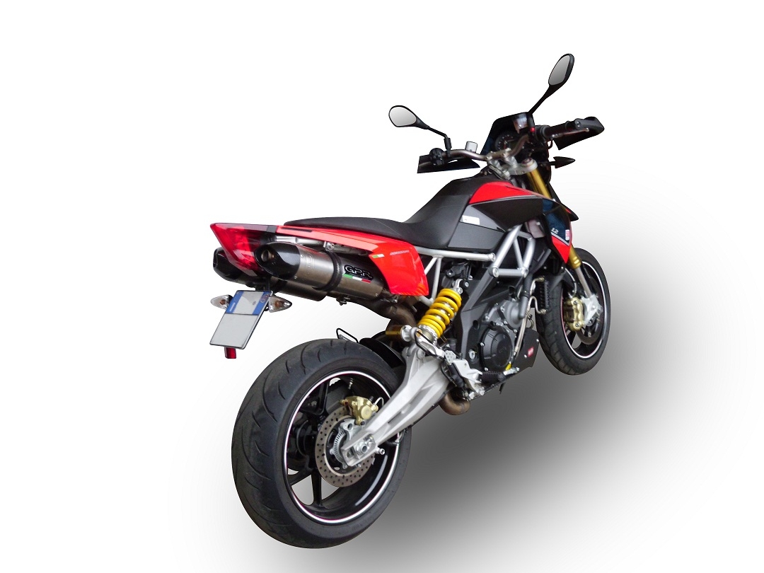 Exhaust compatible with Aprilia Dorsoduro 1200 2011-2016, GP Evo4 Titanium, Dual slip-on including removable db killers and link pipes 