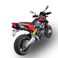 Exhaust compatible with Aprilia Dorsoduro 1200 2011-2016, GP Evo4 Titanium, Dual slip-on including removable db killers and link pipes 