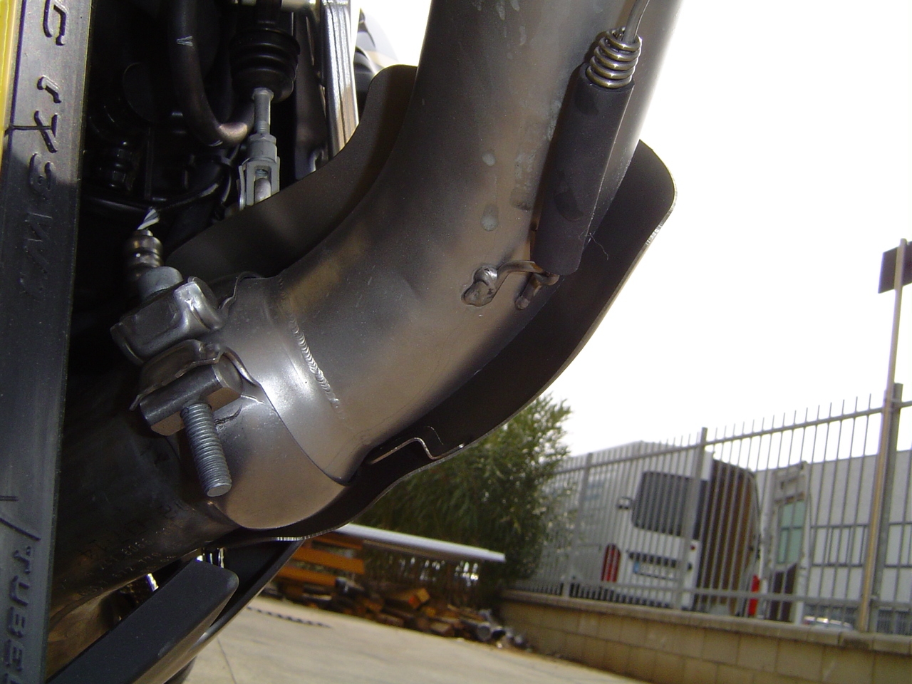 Exhaust compatible with Bmw K1300GT 2009-2011, Albus Ceramic, Slip-on exhaust including removable db killer and link pipe 