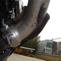 Exhaust compatible with Bmw K1300GT 2009-2011, Albus Ceramic, Slip-on exhaust including removable db killer and link pipe 