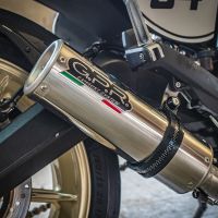 Exhaust compatible with Ducati Scrambler 803 2015-2016, M3 Inox , Slip-on exhaust including removable db killer and link pipe, not EPA-compliant 