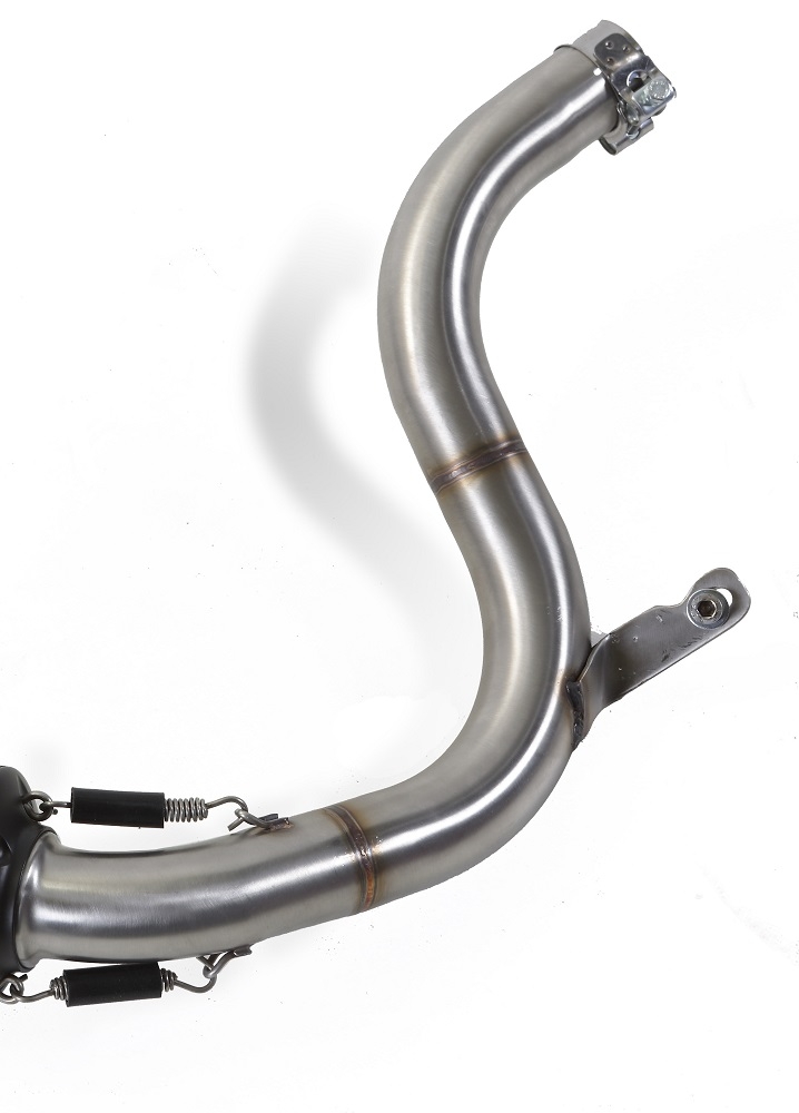 Exhaust compatible with Ktm 200 Duke 2012-2020, Furore Nero, Slip-on exhaust including link pipe 